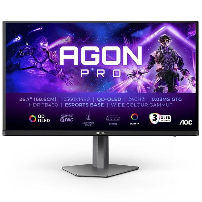 AOC AGON PRO AG276QZD2 Monitor Gaming QD-OLED 27 pulgadas QHD